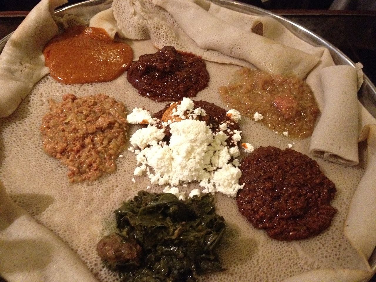 Ethiopian cuisine background