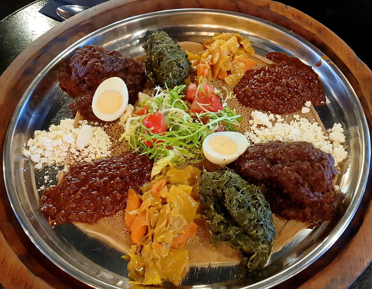 Ethiopian food background